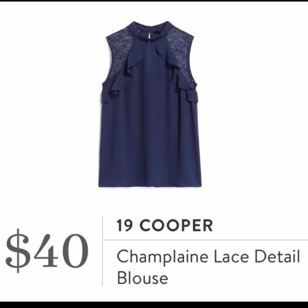 19 Cooper Champlaine Lace Detail Blouse